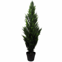 Leaf Topiary Cedar Artificial Tree in Pot 120cm - thumbnail 1