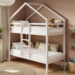 Flair Wooden White Nest House Bunk Bed - thumbnail 1