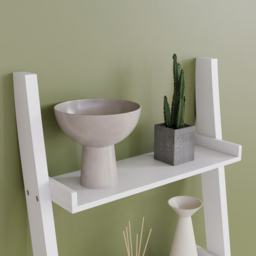 VIDA DESIGNS York 4 Shelf White Ladder Bookcase - thumbnail 4