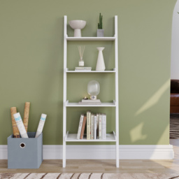 VIDA DESIGNS York 4 Shelf White Ladder Bookcase - thumbnail 3