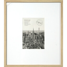 Wood Effect Wall Mounted Photo Frame Natural A4