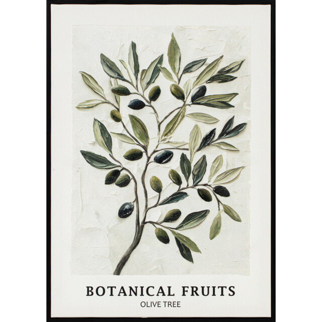 Olive Tree Textured Canvas Green - image 1