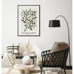 Olive Tree Textured Canvas Green - thumbnail 2