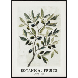 Olive Tree Textured Canvas Green - thumbnail 1