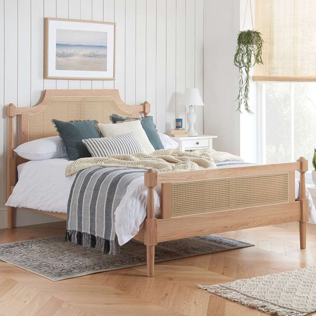 Birlea Geneva King Size Rattan Bed - image 1