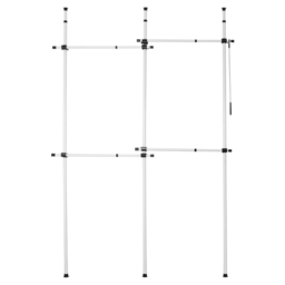 House of Home Telescopic 2-Tier Double Clothes Rail - thumbnail 1