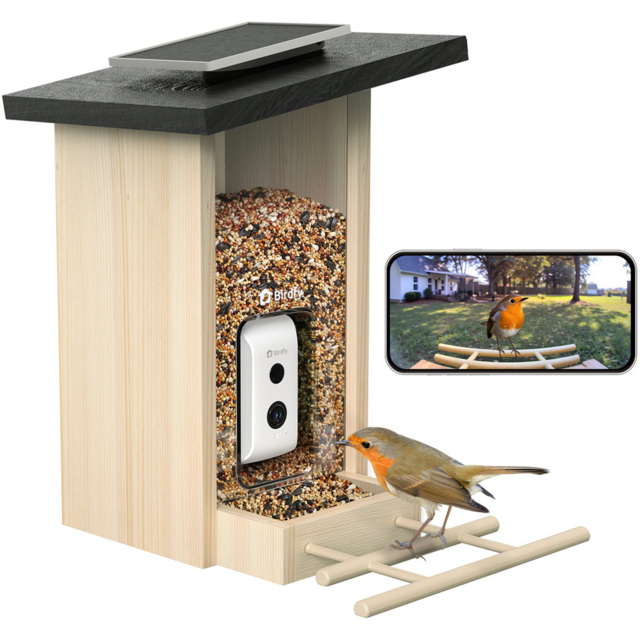 Birdfy Ebony Lite Wi-Fi Solar Smart Bird Feeder with 1080p FHD AI Camera - image 1