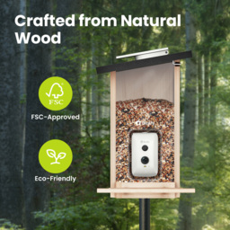 Birdfy Ebony Lite Wi-Fi Solar Smart Bird Feeder with 1080p FHD AI Camera - thumbnail 3