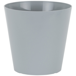 Wham Studio Cool Grey Round Plastic Planter 21cm 4 Pack - thumbnail 3