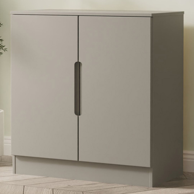 Crowndale Milan Dusk Grey 2 Door Cabinet Ready Assembled - image 1