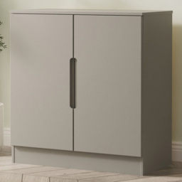 Crowndale Milan Dusk Grey 2 Door Cabinet Ready Assembled - thumbnail 1