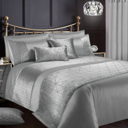 Intimates Vera Single Silver Duvet and Pillowcase Set