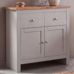 Vida Designs Arlington 2 Door 2 Drawer Grey Sideboard - thumbnail 1