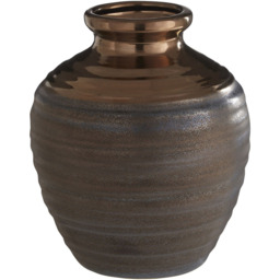 Premier Housewares Gold Zamark Ceramic Vase Medium