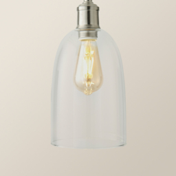 ValueLights Kira Brushed Chrome Glass 3 Drop Cluster Ceiling Pendant Light - thumbnail 3