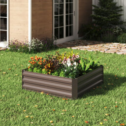 Living and Home Square Raised Garden Bed Planter Box 30 x 100 x 100cm - thumbnail 2