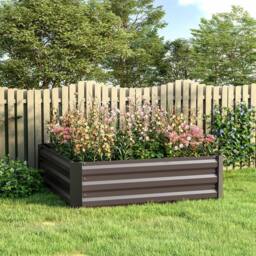 Living and Home Square Raised Garden Bed Planter Box 30 x 100 x 100cm - thumbnail 4