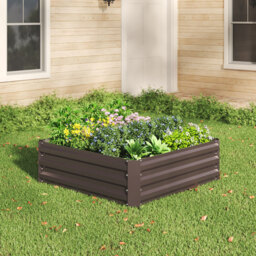 Living and Home Square Raised Garden Bed Planter Box 30 x 100 x 100cm - thumbnail 3