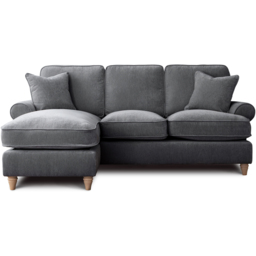 The Victoria 3 Seater Charcoal Left Hand Chaise Sofa - thumbnail 2
