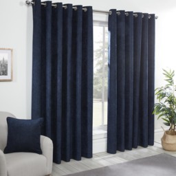 Divante Alden Thermal Navy Curtains 168cm