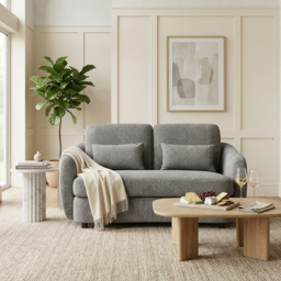 2 Seater Grey Mabel Sofa - thumbnail 3