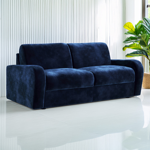 Jay-Be Deco 3 Seater Luxe Velvet Royal Sofa Bed with e-Sprung Mattress - image 1