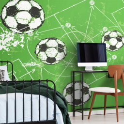 Origin Murals Football Grunge Texture Green Wall Mural - thumbnail 1