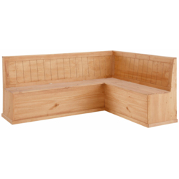 Loft24 Sara 4 Seater Solid Pine Wood L-Shaped Corner Bench - thumbnail 2