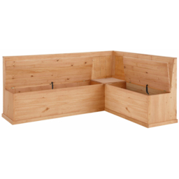 Loft24 Sara 4 Seater Solid Pine Wood L-Shaped Corner Bench - thumbnail 3