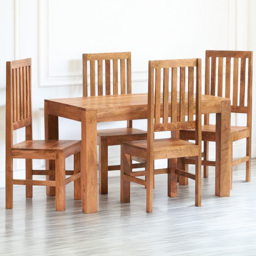 Brooklyn Napoli Toko 4 Seater Dining Set Light Mango - thumbnail 1