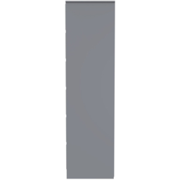 Crowndale Cube 2 Door Dusk Grey Wardrobe Ready Assembled - thumbnail 4
