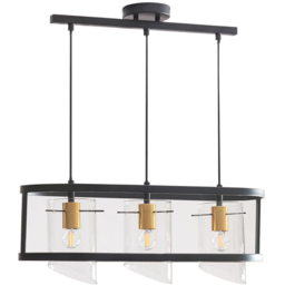Paramount Black 3 Pendant Ceiling Light - thumbnail 1