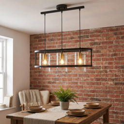 Paramount Black 3 Pendant Ceiling Light - thumbnail 4