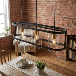 Paramount Black 3 Pendant Ceiling Light - thumbnail 3