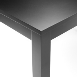 Julian Bowen Hudson 4 Seater Dining Table Black - thumbnail 4