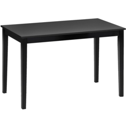Julian Bowen Hudson 4 Seater Dining Table Black - thumbnail 2