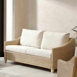 Desser Furniture Dijon 3 Seater Cotton Cream Sofa