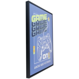 Graphic Gaming Framed Print - Multicolour - thumbnail 1