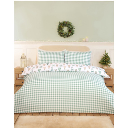 Christmas Tree Bows Bedding Set Sage Single - thumbnail 2