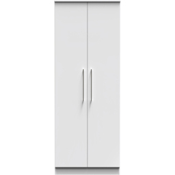 Crowndale Worcester White 2 Door Wardrobe Ready Assembled - thumbnail 3