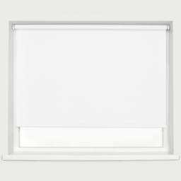 Caecus Blackout Roller Blinds White 90cm x 120cm