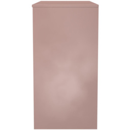 Crowndale Fluted 4 Drawer Kobe Pink Vanity Dressing Table Ready Assembled - thumbnail 3