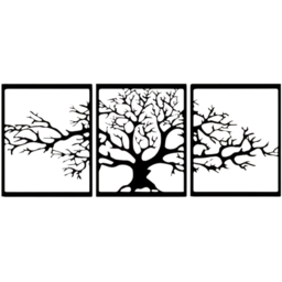 Decortie 3 Piece Tree of Life Triptych Metal Wall Art Set - thumbnail 1