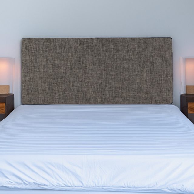 Bedmaster Valencia Small Double Slate Linen Plain Headboard - image 1