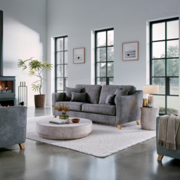 Marlon City Steel 2 Seater Large Sofa - thumbnail 3