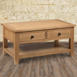 Julian Bowen Astoria Oak 2 Drawer Coffee Table