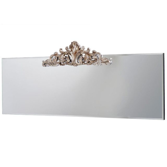 Yearn Lombardy Crested Mantle Wall Mirror 51 x 119cm - image 1