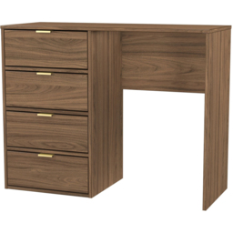 Crowndale Hong Kong 4 Drawer Carini Walnut Vanity Dressing Table Ready Assembled - thumbnail 2