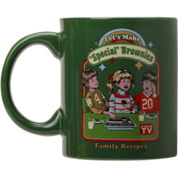 Steve Rhodes Lets Make Special Brownies Scented Mug Candle Green - thumbnail 1