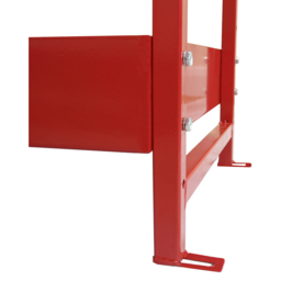 MonsterShop 3 Shelf Red Volcano Metal Van Shelving Rack Set of 2 - thumbnail 3